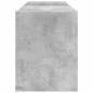 Preview: Schallplattenschrank Beton Grau 78,5 x 35 x 45 cm Holzwerkstoff