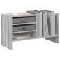 Preview: Schallplattenschrank mit Regal Graues Sonoma 78,5 x 35 x 45 cm
