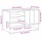 Preview: Schallplattenschrank Altholz 78,5 x 35 x 45 cm Holzwerkstoff