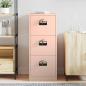 Preview: Aktenschrank Rosa 44 x 50 x 106,5 cm Kaltgewalzter Stahl