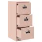 Preview: Aktenschrank Rosa 44 x 50 x 106,5 cm Kaltgewalzter Stahl