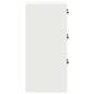 Preview: Aktenschrank Weiß 44 x 50 x 106,5 cm Kaltgewalzter Stahl
