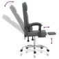 Preview: Bürostuhl mit Massagefunktion Dunkelgrau Stoff