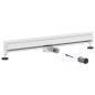 Preview: Wandmontierter Duschablauf Silber 90 cm Edelstahl 304