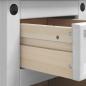Preview: Nachttisch Weiß 35 x 32,5 x 74 cm Massives Kiefernholz