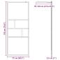 Preview: Walk-in Duschwand Schwarz 80 x 195 x 0,5 cm Glas und Aluminium