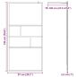 Preview: Walk-in Duschwand Schwarz 80 x 195 x 0,5 cm Glas und Aluminium