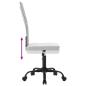 Preview: Bürostuhl Höhenverstellbar Weiß Netzstoff