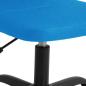 Preview: Bürostuhl Höhenverstellbar Blau Netzstoff