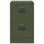 Preview: Aktenschrank Olive Grün 44 x 50 x 106,5 cm Kaltgewalzter Stahl