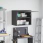 Preview: Wandschrank für die Garage mit Gasdrucklift-Tür Schwarz
