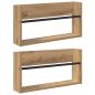 Preview: Magazinregal 2 pcs Artisan-Eiche 60 x 12 x 30 cm Holzwerkstoff