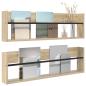 Preview: Magazinregal 2 pcs Sonoma-Eiche 100 x 12 x 30 cm Holzwerkstoff