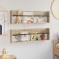 Preview: Magazinregal 2 pcs Sonoma-Eiche 100 x 12 x 30 cm Holzwerkstoff
