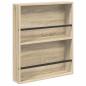 Preview: Magazinregal Sonoma-Eiche 60 x 12 x 70 cm Holzwerkstoff