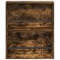 Preview: Magazinregal Räuchereiche 60 x 12 x 70 cm Holzwerkstoff