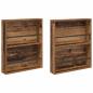 Preview: Magazinregal 2 pcs Altholz 60 x 12 x 70 cm Holzwerkstoff