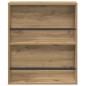 Preview: Magazinregal 2 pcs Artisan-Eiche 60 x 12 x 70 cm Holzwerkstoff