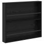 Preview: Magazinregal 2 stk. Schwarz Eichen-Optik 80 x 12 x 70 cm