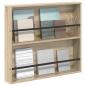 Preview: Magazinregal Sonoma-Eiche 80 x 12 x 70 cm Holzwerkstoff
