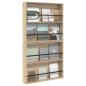 Preview: ARDEBO.de - Magazinregal 2 pcs Sonoma-Eiche 80 x 12 x 70 cm Holzwerkstoff