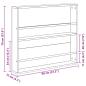 Preview: Magazinregal mit Regal Altholz 80 x 12 x 70 cm Holzwerkstoff