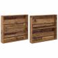 Preview: Magazinregal 2 pcs Altholz 80 x 12 x 70 cm Holzwerkstoff