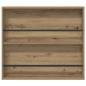 Preview: Magazinregal 2 pcs Artisan-Eiche 80 x 12 x 70 cm Holzwerkstoff