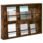 Preview: Magazinregal Geräucherte Eiche 100 x 12 x 70 cm Holzwerkstoff