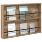 Preview: Magazinregal Artisan-Eiche 100 x 12 x 70 cm Holzwerkstoff