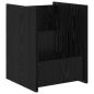 Preview: Magazinregal Schwarz Eichen-Optik 35 x 35 x 45 cm Holzwerkstoff