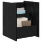 Preview: Magazinregal Schwarz Eichen-Optik 35 x 35 x 45 cm Holzwerkstoff