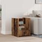 Preview: ARDEBO.de - Beistelltisch mit Regal Altholz 35 x 35 x 45 cm Holzwerkstoff