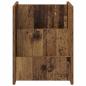 Preview: Beistelltisch mit Regal Altholz 35 x 35 x 45 cm Holzwerkstoff