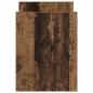 Preview: Beistelltisch mit Regal Altholz 35 x 35 x 45 cm Holzwerkstoff