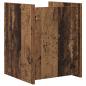Preview: Beistelltisch mit Regal Altholz 35 x 35 x 45 cm Holzwerkstoff