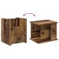 Preview: Beistelltisch mit Regal Altholz 35 x 35 x 45 cm Holzwerkstoff