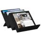 Preview: Seitenschrank mit Regal Schwarz Eichen-Optik 57,5 x 40 x 42 cm