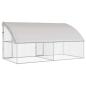Preview: Hundekäfig 2 pcs Silber 4 x 2 x 2 m Verzinkter Stahl