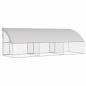 Preview: Hundekäfig 3 pcs Silber 6 x 2 x 2 m Verzinkter Stahl
