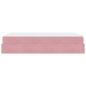 Preview: Bettgestell mit Matratze mit Matratze 2 pcs Rosa Samt