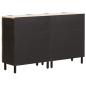 Preview: Sideboard Weiße gewaschene Oberfläche Massivholz Mango