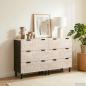 Preview: Sideboard Weiße gewaschene Oberfläche Massivholz Mango