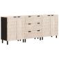 Preview: Sideboard Weiße gewaschene Oberfläche Massivholz Mango
