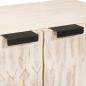 Preview: Sideboard Weiße gewaschene Oberfläche Massivholz Mango