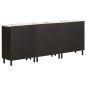 Preview: Sideboard Weiße gewaschene Oberfläche Massivholz Mango