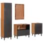 Preview: Badezimmer Sets mit Regal Akazie Braun Winish Massivholz Mango