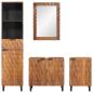 Preview: Badezimmer Sets mit Regal Akazie Braun Winish Massivholz Mango