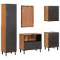 Preview: Badezimmer Sets mit Regal Akazie Braun Winish Massivholz Mango