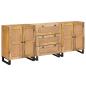 Preview: ARDEBO.de - Sideboard Braun Massivholz Mango